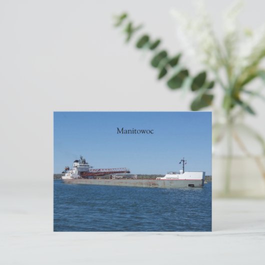Manitowoc Postkarte (Stehend Vorderseite)