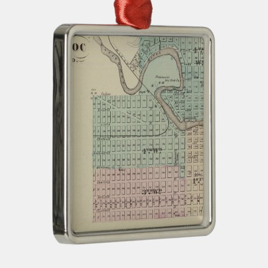 Manitowoc, Sheboygan und Hilbert, Wis Ornament Aus Metall (Rechts)