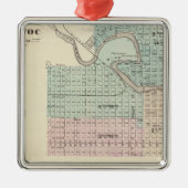 Manitowoc, Sheboygan und Hilbert, Wis Ornament Aus Metall (Vorne)