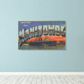 Manitowoc, Wisconsin - Große Buchstabenszenen Leinwanddruck (Insitu (Holzboden))