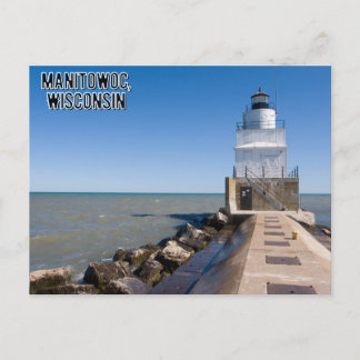 Manitowoc Wisconsin Postcard Leuchtturm Postkarte