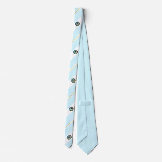 Manitowoc (Wisconsin) Stadtflagge Neck Tie Krawatte (Rückseite)