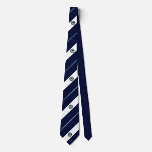Manitowoc (Wisconsin) Stadtflagge Neck Tie Krawatte (Vorderseite)