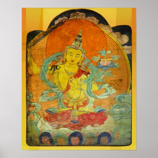 Manjushri, Bodhisattva der Weisheit Poster (Vorne)