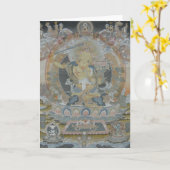 Manjushri Greeting Card Karte (Gelbe Blume)