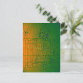 Manjushri Sketch Postcard Postkarte (Stehend Vorderseite)