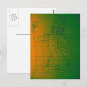 Manjushri Sketch Postcard Postkarte (Vorne/Hinten)
