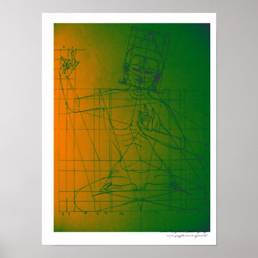 Manjushri Sketch Poster (Vorne)