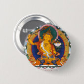 MANJUSHRI TIBET MYTHOLOGIE BUTTON (Vorne & Hinten)