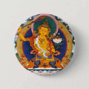 MANJUSHRI TIBET MYTHOLOGIE BUTTON