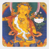 MANJUSHRI TIBET MYTHOLOGY QUADRATISCHER AUFKLEBER (Vorderseite)