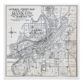 Mankato Map von 1914 Poster (Vorderseite)