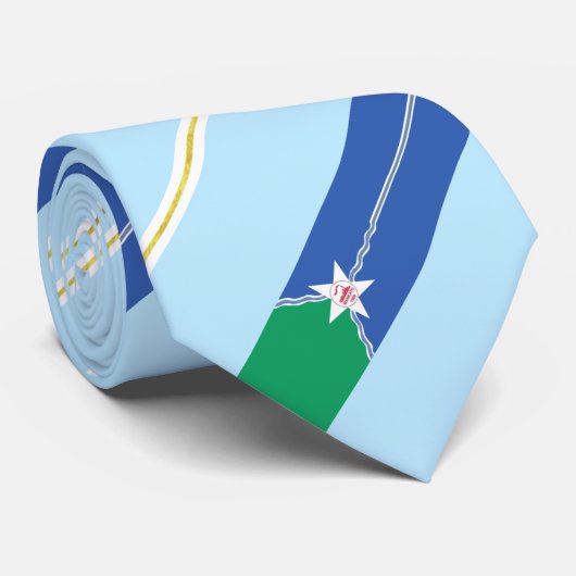 Mankato (Minnesota) Stadtflagge Neck Tie Krawatte (Gerollt)