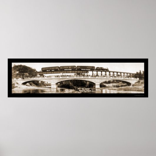 Mankato MN Bridge Foto 1911 Poster (Vorne)
