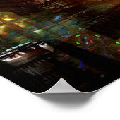 Mankdelle Futuristic City Print Poster (Ecke)