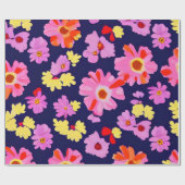 MankDhani-Muster für farbenfrohe Blume Geschenkpapier (Flach)
