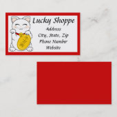 Mankei Neko Visitenkarte (Vorne/Hinten)