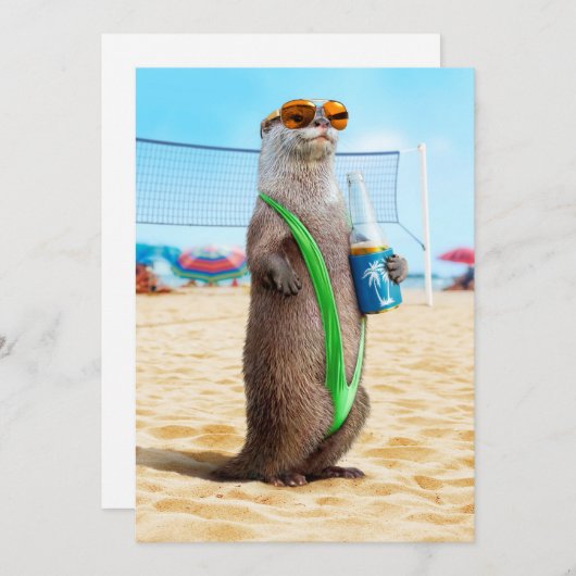 Mankini Einladung (Vorne/Hinten)