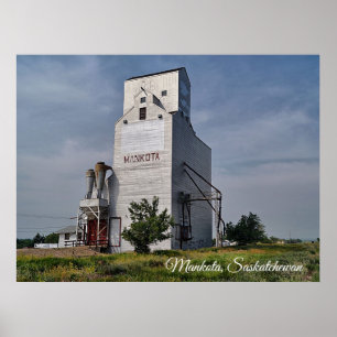 Mankota Grain Elevator Poster