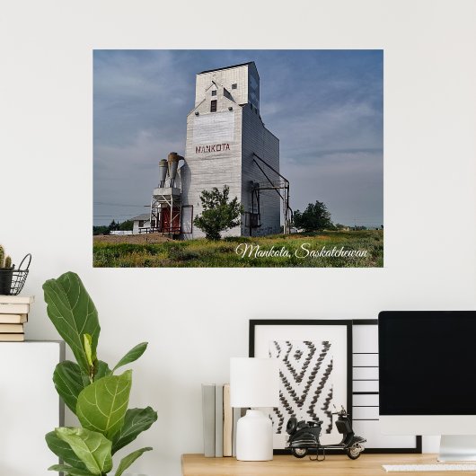 Mankota Grain Elevator Poster (Heimbüro)