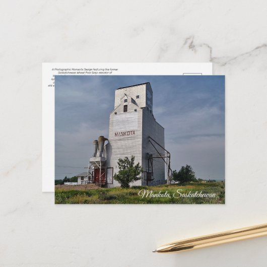 Mankota Grain Elevator Postkarte (Vorderseite/Rückseite Beispiel)
