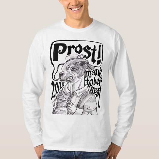 Manktoberfest 21 langärmeliger T - Shirt (Vorderseite)