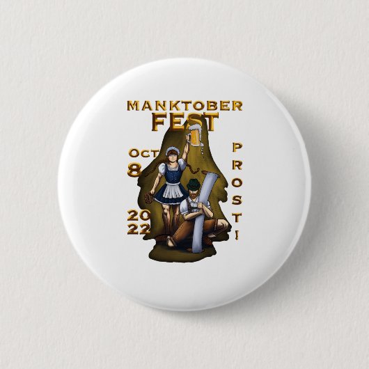 Manktoberfest-Vektor Button (Vorderseite)