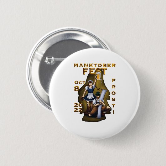Manktoberfest-Vektor Button (Vorne & Hinten)