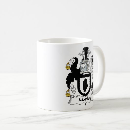 Manley Familienwappen Kaffeetasse (VorderseiteRechts)