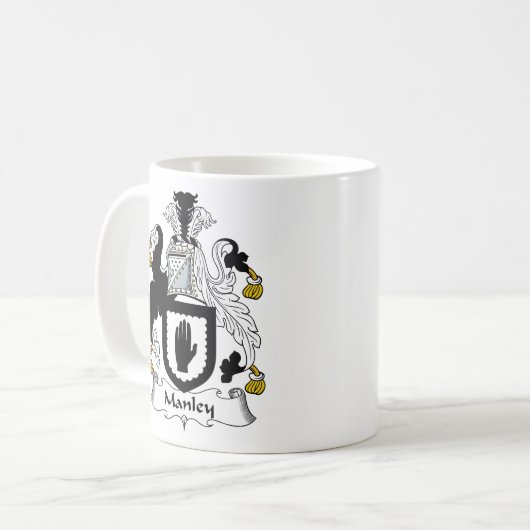 Manley Familienwappen Kaffeetasse (Vorderseite Links)