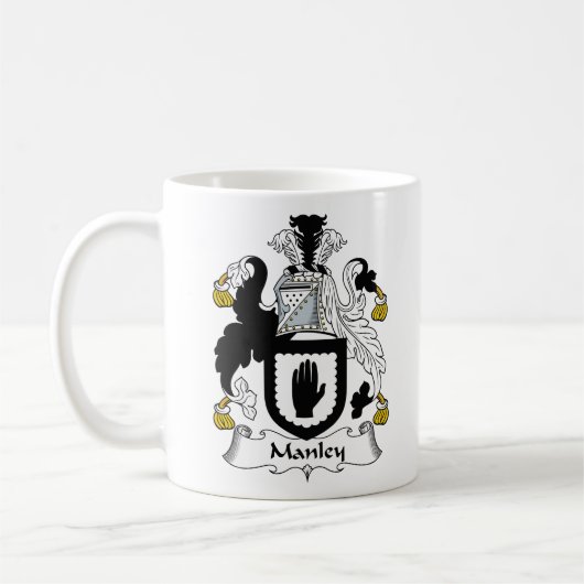 Manley Familienwappen Kaffeetasse (Links)