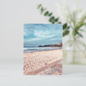 Manly Beach Retro Australien Reise Postkarte (Stehend Vorderseite)