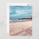 Manly Beach Retro Australien Reise Postkarte (Vorne/Hinten)