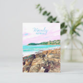 Manly Beach Surf Australien Reisen Postkarte (Stehend Vorderseite)