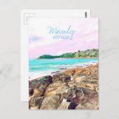 Manly Beach Surf Australien Reisen Postkarte (Vorne/Hinten)