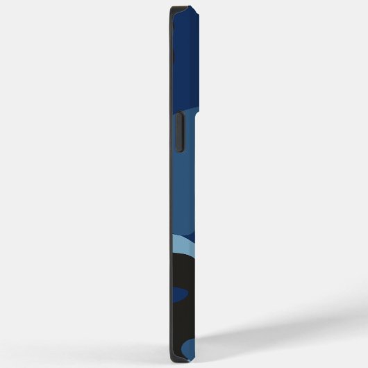 Manly Blue Camouflage Military Camouflage Pattern Case-Mate iPhone Hülle (Rückseite / Rechts)