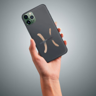 Manly Graphite Pisces Zodiac Sign Case-Mate iPhone Hülle