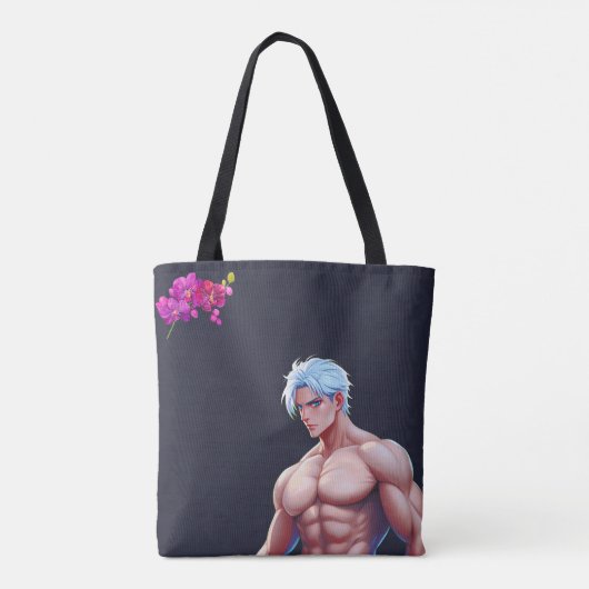 Manly in Anime Tote Bag Tasche (Rückseite)