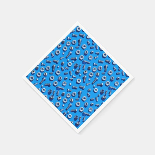 Manly Man Gear Head Nuts and Bolts Napkins Serviette (Ecke)