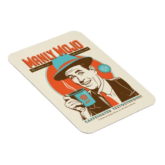 Manly Mojo-Kaffee Magnet (Rechte Seite)