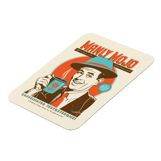 Manly Mojo-Kaffee Magnet (Linke Seite)