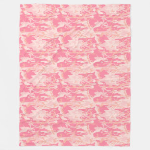Manly Pink Camouflage Fleecedecke