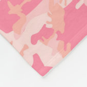 Manly Pink Camouflage Fleecedecke (Ecke)