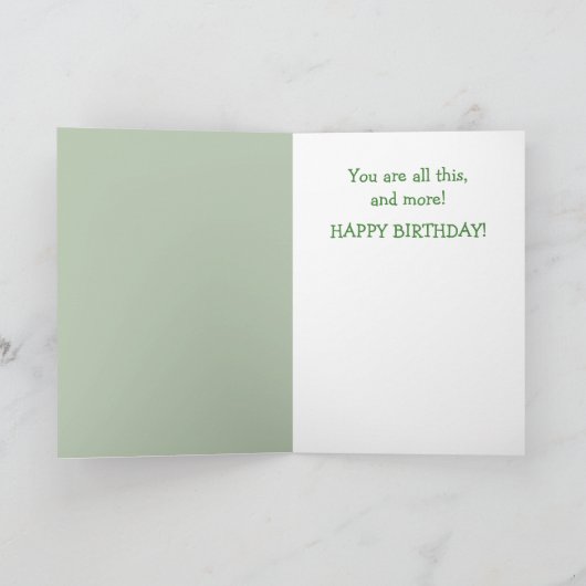 Manly Sheep Birthday Card Karte (Innenseite)