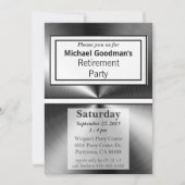 Manly Shiny Metal Einladung (Vorderseite)