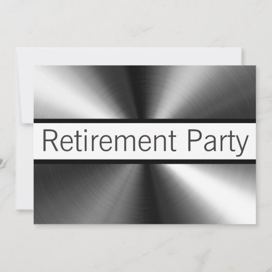 Manly Shiny Metal Einladung (Rückseite)