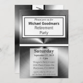 Manly Shiny Metal Einladung (Vorne/Hinten)