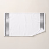 Manly Silver Metallic auf weißem Handtuch Set (Handtuch)