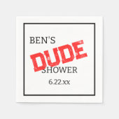 Manly Typ Polterabend Serviette (Vorderseite)