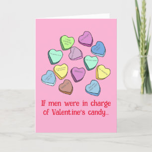 Manly Valentine Candy Card Dankeskarte